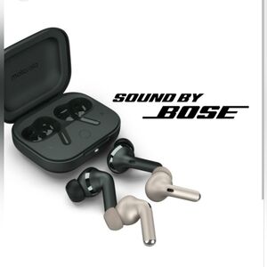 Bose Moto Bluetooth Black True Wireless Earbuds with Charging Case